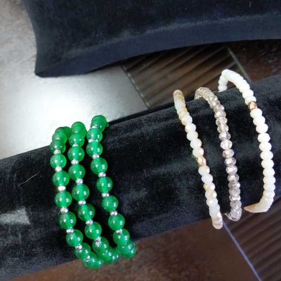 Beaded bracelets set of two - Picture 5 of 9